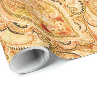 Bruxelles Peach Wrapping Paper