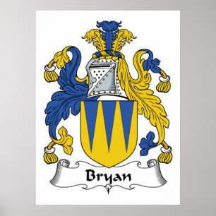 Bryan Family Crest Poster
