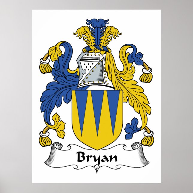 Bryan Family Crest Poster (Front)
