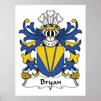Bryan Family Crest Poster