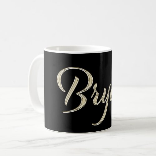 Bryan Name whitegold Tasse Teetasse Kaffetasse Coffee Mug