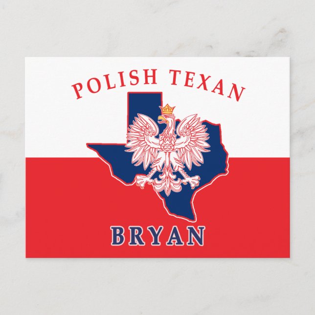 Bryan Polish Texan Postcard (Front)