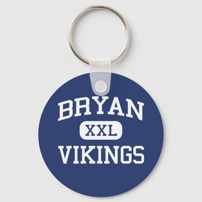 Bryan - Vikings - Bryan High School - Bryan Texas Keychain (Front)
