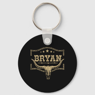 Bryan Vintage Design Men Women Kids Keychain
