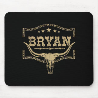 Bryan Vintage Design Men Women Kids Mouse Pad