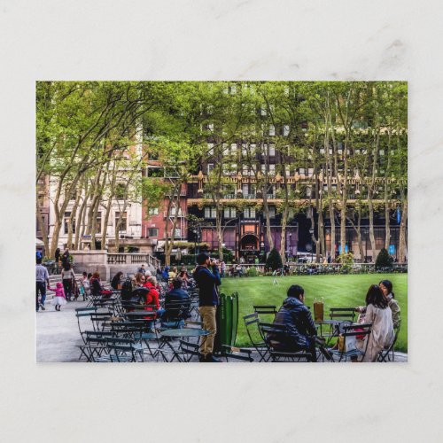 Bryant Park  NYC Postcard