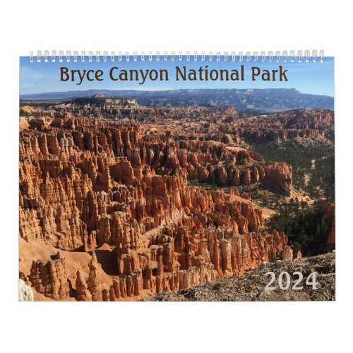 Bryce Canyon 2024 Photographic 12_Month Calendar
