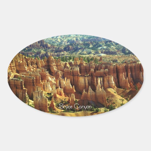 Bryce Canyon 2 Oval Sticker (Front)