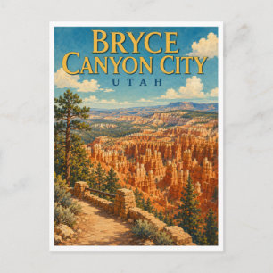 Bryce Canyon City Utah Bryce Amphitheater GeoSaga Postcard