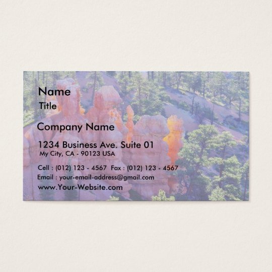 Bryce Canyon Glowing Business Card