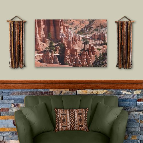 Bryce Canyon  Hiking Trail Utah USA Faux Canvas Print
