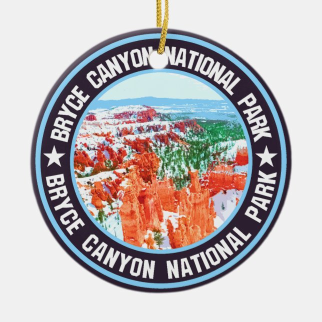 Bryce Canyon National Park                         Ceramic Ornament (Front)