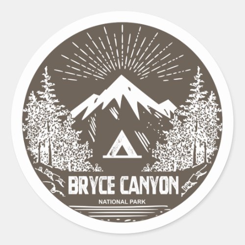 Bryce Canyon National Park Classic Round Sticker