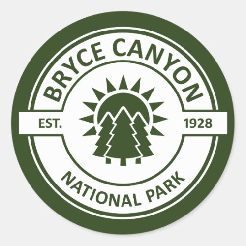 Bryce Canyon National Park Classic Round Sticker