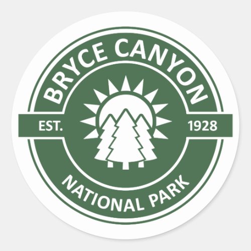 Bryce Canyon National Park Classic Round Sticker