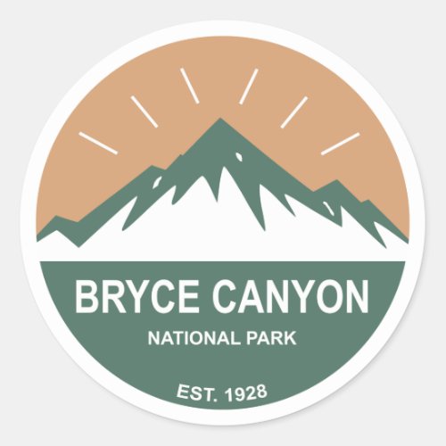 Bryce Canyon National Park Classic Round Sticker