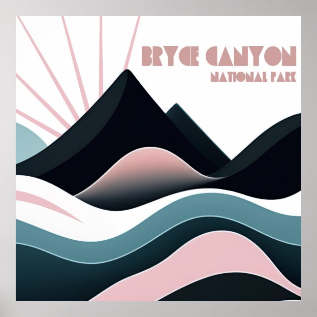 Bryce Canyon National Park Colored Hills Poster (Front)