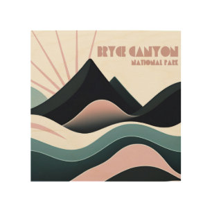 Bryce Canyon National Park Colored Hills Wood Wall Art