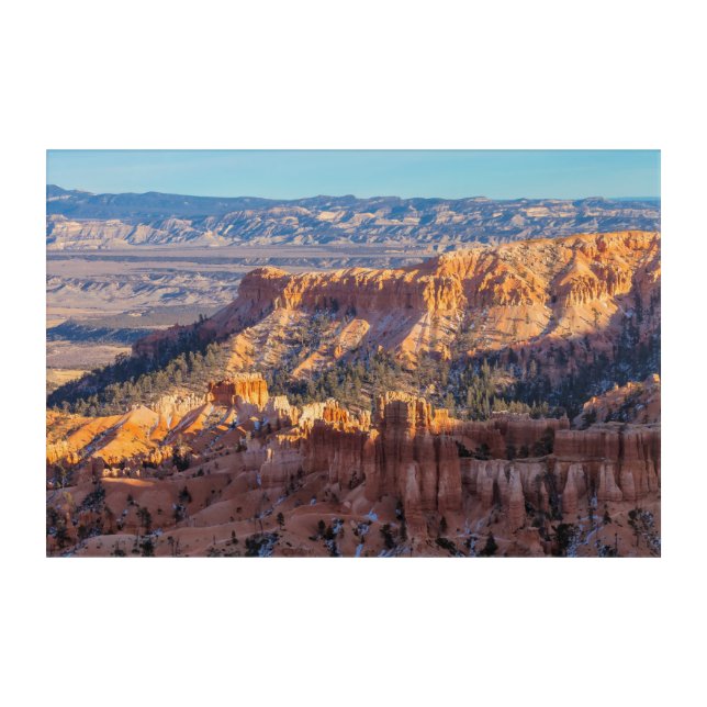 Bryce Canyon National Park Evening Landscape Acrylic Print (Front)