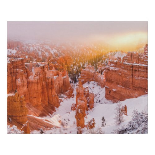 Bryce Canyon National Park Faux Canvas Print