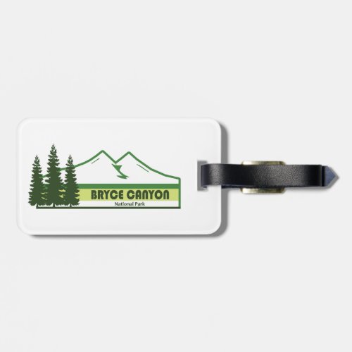 Bryce Canyon National Park Green Stripes Luggage Tag