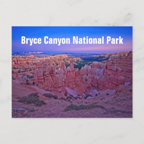 Bryce Canyon National Park Holiday Postcard