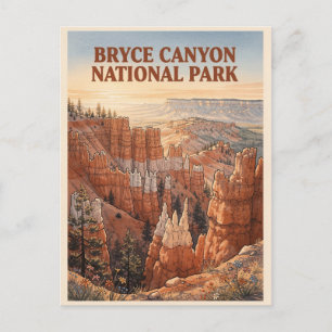 Bryce Canyon National Park Hoodoo Landscape Postcard