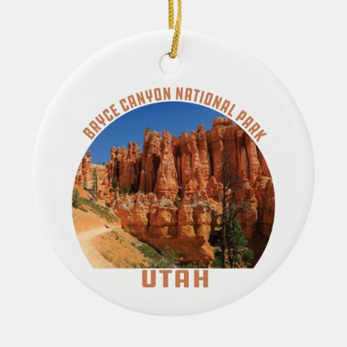 Bryce Canyon National Park hoodoos utah vintage Ceramic Ornament