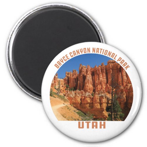 Bryce Canyon National Park hoodoos utah vintage Magnet