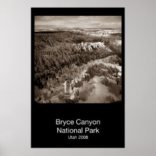 Bryce Canyon National Park in Winter Poster