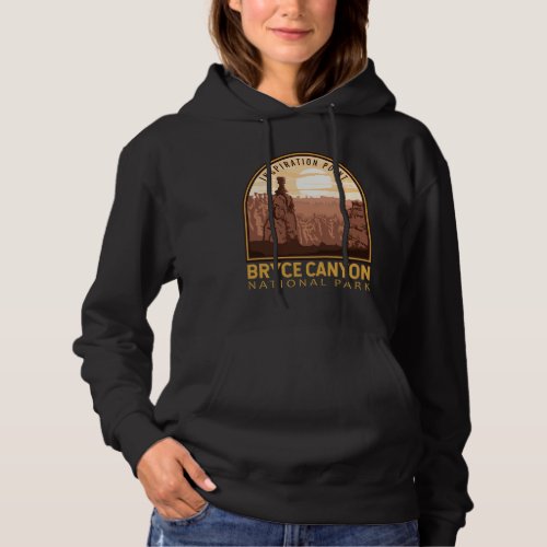 Bryce Canyon National Park Inspiration Point Retro Hoodie