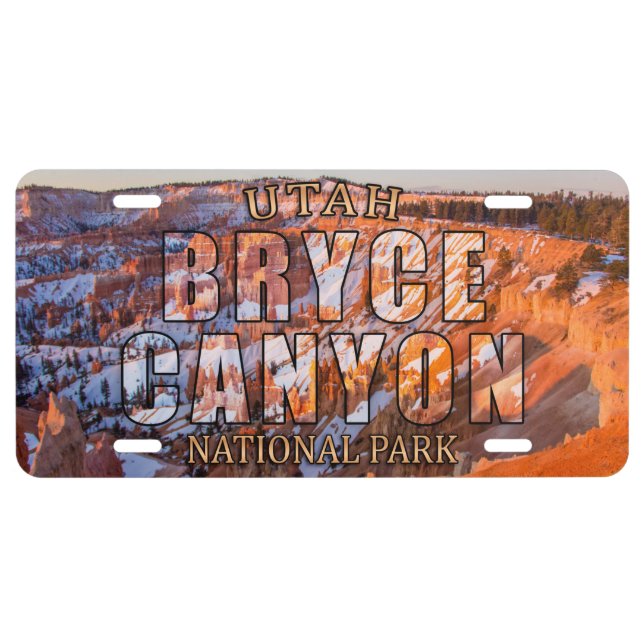 Bryce Canyon National Park License Plate (Front)