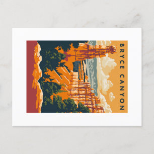 Bryce Canyon National Park Midcentury Modern Postcard