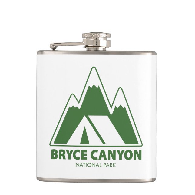 Bryce Canyon National Park Mountains Camping Flask (Front)