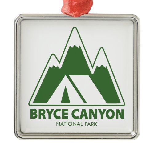 Bryce Canyon National Park Mountains Camping Metal Ornament