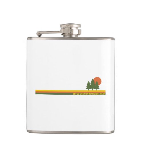 Bryce Canyon National Park Pine Trees Sun Flask