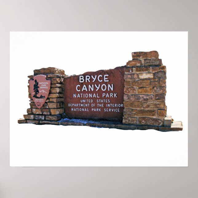 bryce canyon national park postcard poster (Front)