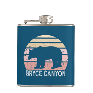Bryce Canyon National Park Retro Bear Flask