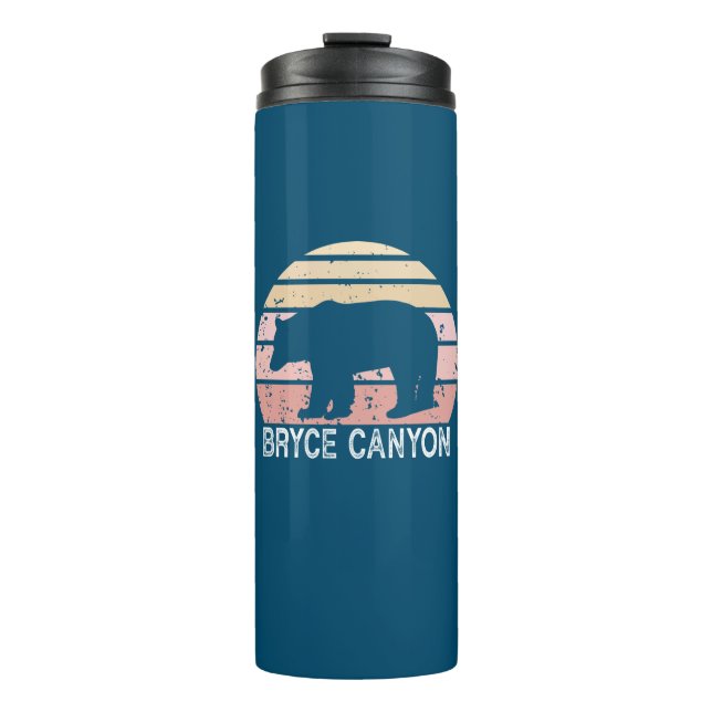 Bryce Canyon National Park Retro Bear Thermal Tumbler (Front)