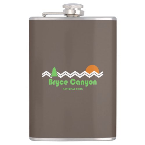 Bryce Canyon National Park Retro Flask