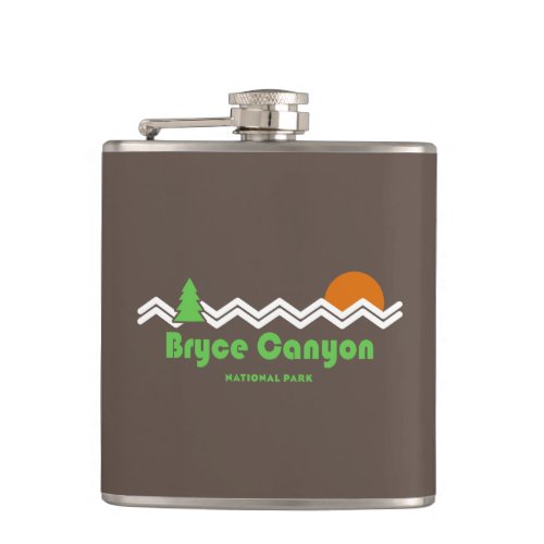 Bryce Canyon National Park Retro Flask