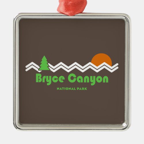 Bryce Canyon National Park Retro Metal Ornament