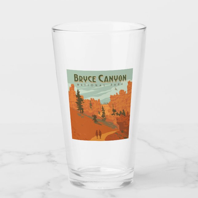 Bryce Canyon National Park Rock Formations Glass (Front)