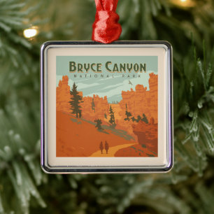 Bryce Canyon National Park Rock Formations Metal Ornament