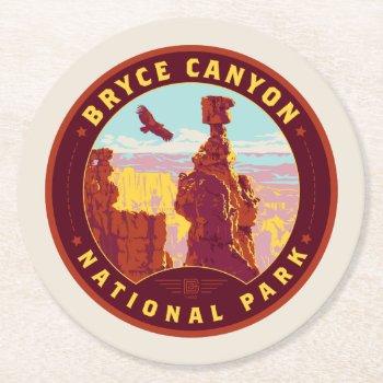 Bryce Canyon National Park Round Paper Coaster by AndersonDesignGroup at Zazzle