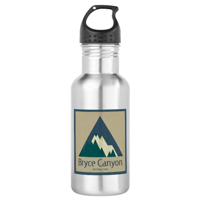 Bryce Canyon National Park Rustic Stainless Steel Water Bottle (Front)