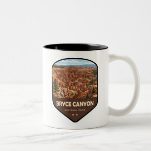 Bryce Canyon National Park Shield Two-Tone Coffee Mug
