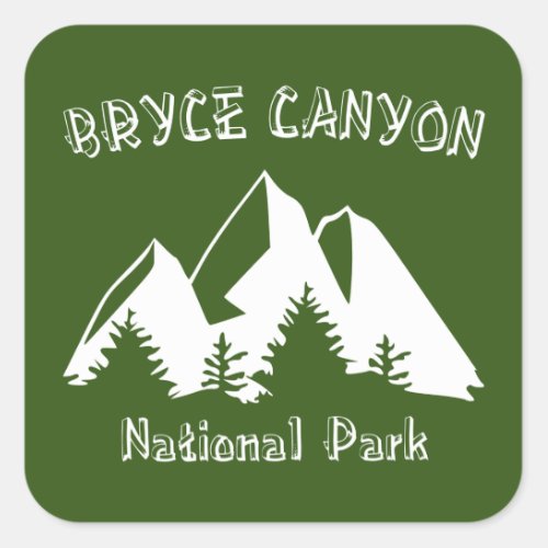 Bryce Canyon National Park Square Sticker
