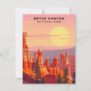 Bryce Canyon National Park Sunset USA Postcard