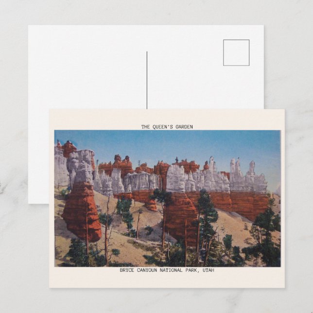 bryce canyon national park THE QUEENS COURT Postcard (Front/Back)